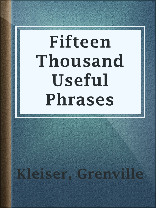 Cover image for Fifteen Thousand Useful Phrases